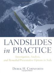 Landslides in practice by Derek Cornforth