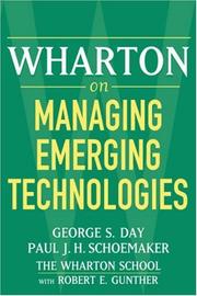 Wharton on managing emerging technologies