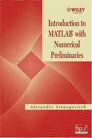 Cover of: Introduction to MATLAB with Numerical Preliminaries