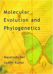 Cover of: Molecular Evolution and Phylogenetics by Masatoshi Nei, Kumar, Sudhir