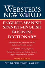 Cover of: Webster's new world English-Spanish/Spanish-English business dictionary by Kaplan, Steven