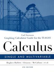 Cover of: Graphing Calculator Guide for the TI-84/83