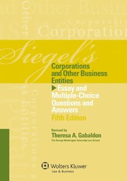Cover of: Siegels Corporations: Essay & Multiple Choice Question Answers, Fifth Edition