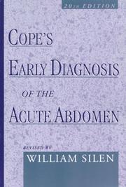 Cope's early diagnosis of the acute abdomen