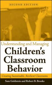 Cover of: Understanding and Managing Children's Classroom Behavior by Sam Goldstein, Robert B. Brooks
