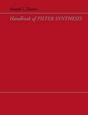 Handbook of filter synthesis by Anatol I. Zverev