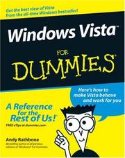 Windows Vista for dummies by Andy Rathbone