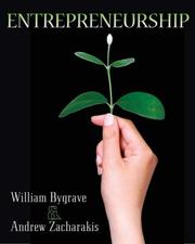 Cover of: Entrepreneurship by William D. Bygrave, Andrew Zacharakis