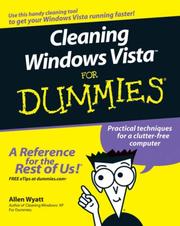 Cover of: Cleaning Windows Vista For Dummies by Allen Wyatt