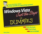 Windows Vista just the steps for dummies