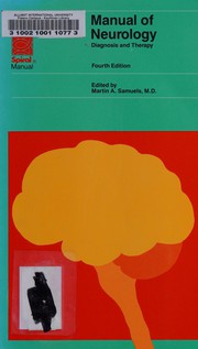 Cover of: Manual of neurology: diagnosis and therapy