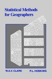 Cover of: Statistical methods for geographers