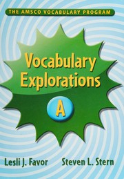 Cover of: Vocabulary explorers