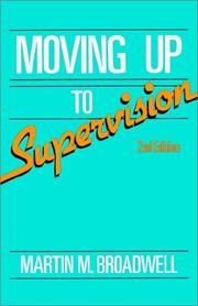 Cover of: Moving up to supervision