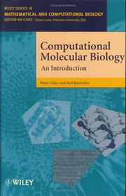 Cover of: Computational Molecular Biology: An Introduction