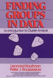 Cover of: Finding groups in data by Leonard Kaufman