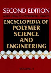 Cover of: Encyclopedia of Polymer Science and Engineering, Volume 4: Composites, Fabrication to Die Design