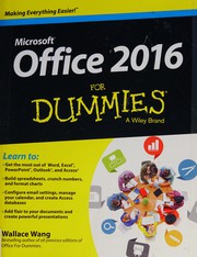 Cover of: Office 2016 for dummies