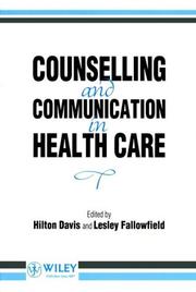 Counselling and communication in health care