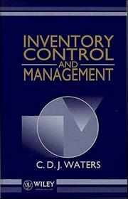Cover of: Inventory control and management