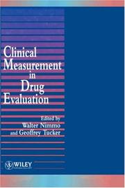 Clinical measurement in drug evaluation by Geoffrey T. Tucker