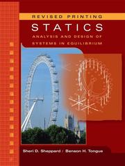 Statics : analysis and design of systems in equilibrium