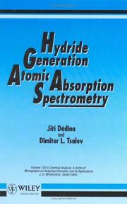 Hydride generation atomic absorption spectrometry by Jirí Dedina
