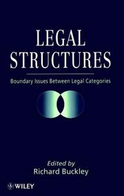 Legal structures : boundary issues between legal categories