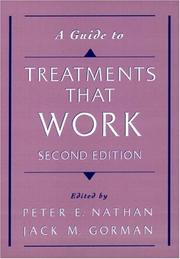 Cover of: A Guide To Treatments that Work by 