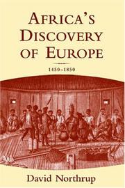 Cover of: Africa's discovery of Europe: 1450-1850