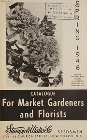 Cover of: Catalogue for market gardeners and florists: spring 1946