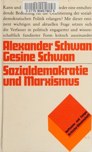 Cover of: Sozialdemokratie und Marxismus: zum Spannungsverhältnis von Godesberger Programm und marxistischer Theorie