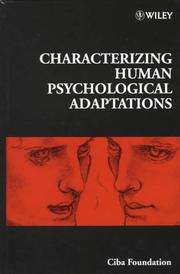 Characterizing human psychological adaptations