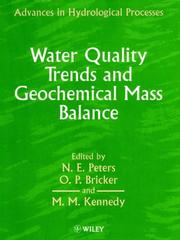 Water quality trends and geochemical mass balance