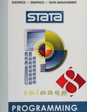 Cover of: Stata programming: reference manual.