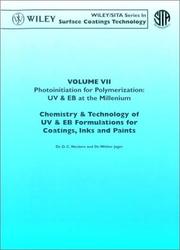 Chemistry & technology of UV & EB formulation for coatings, inks & paints. Vol.3, Photoinitiators for free radical cationic & anionic photopolymerisation