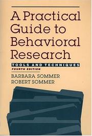 Cover of: A Practical Guide to Behavioral Research by Robert Sommer, Barbara Sommer
