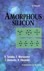 Cover of: Amorphous silicon