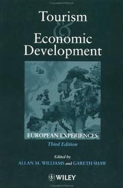 Cover of: Tourism and economic development: European experiences