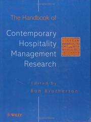 The handbook of contemporary hospitality management research