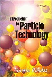 Cover of: Introduction to particle technology