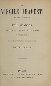 Le Virgile travesti en vers burlesques by Scarron Monsieur