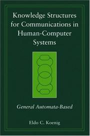 Knowledge structures for communications in human-computer systems : general automata-based