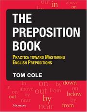 The Preposition Book by Tom Cole