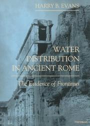 Water distribution in ancient Rome by Harry B. Evans