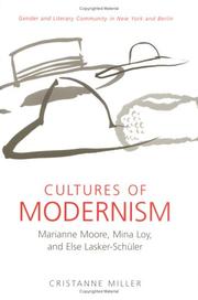 Cultures of modernism by Cristanne Miller