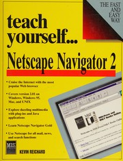 Cover of: Teach yourself Netscape Navigator 2 by Kevin Reichard