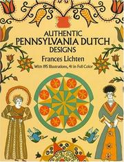 Cover of: Folk art motifs of Pennsylvania by Frances Lichten