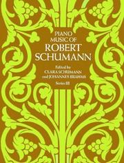 Cover of: Piano Music of Robert Schumann, Series III