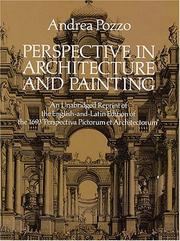 Cover of: Perspective in architecture and painting: an unabridged reprint of the English-and-Latin edition of the 1693 "Perspectiva pictorum et architectorum"